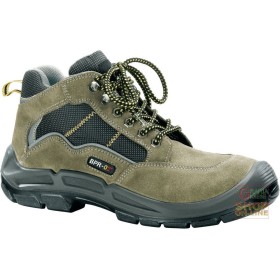 SCARPA ALTA IN CROSTA TIPO TREKKING INSERTI IN MATERIALE