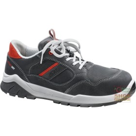 SCARPA BASSA IN FIORE BOVINO PUNTALE ALLUMINIO LAMINA TESSILE