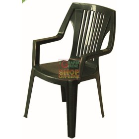 SEDIA IN RESINA MONOBLOC RALIK VERDE PESANTE ALTA ART. 24V