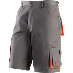 BERMUDA  65% POLIESTERE 35% COTONE MULTITASCHE  COLORE GRIGIO ARANCIO  TG  M XXXL BERMUDA 65% POLIESTERE 35% COTONE MULTITASCHE COLORE GRIGIO