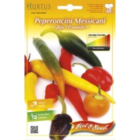 SEMI DI PEPERONCINO PICCANTE MESSICANI MIX 10 VARIETA