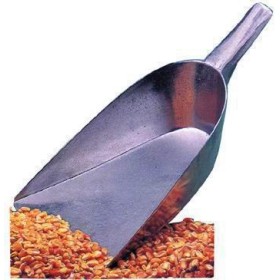 SESSOLA IN ALLUMINIO FONDO PIATTO PER FARINA E CEREALI CM. 20X30