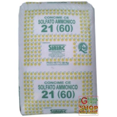 SOLFATO AMMONICO SIRIAC 21 KG. 50