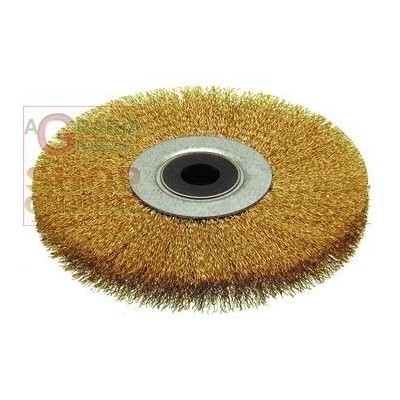 SPAZZOLA CIRCULARĂ CU SÂRMĂ ONDULATĂ GAURA MM. 12 MM. 100X12