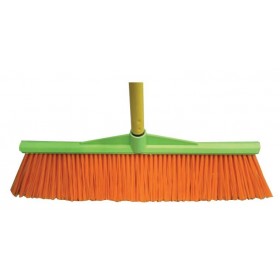 SPAZZOLONE ABS CM. 44 CON MANICO VERNICIATO CM.130