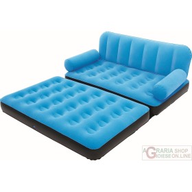 BESTWAY DIVANO FLOCCATO GONFIABILE CM.188X162X54 CON POMPA MOD. 67356 BESTWAY DIVANO FLOCCATO GONFIABILE CM.188X162X54 CON POMPA MOD.