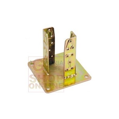 SUPPORTO ANCORAGGIO 4 FORI ACCIAIO TROPICALIZZATO ART.800 60x6