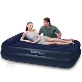 BESTWAY PAT SALTEA AUTO DU-TENFIABILE DUBLU FLOCKED CM 203X163X48 MOD. 67403 BESTWAY PAT SALTEA AUTO DU-TENFIABILE DUBLU FLOCKED CM