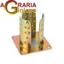 SUPPORTO PER PILASTRI TONDI 4 FORI TROP.922 MM. 80