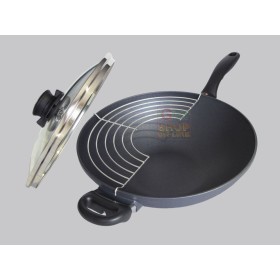 SWISS DIAMOND WOK CU DIAMETRUL CAPACULUI DE INDUCȚIE 32 CM.