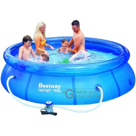 BESTWAY PISCINA AUTOPORTANTE TONDA CM. 305x76h CON POMPA FILTRO MOD.57109 BESTWAY PISCINA AUTOPORTANTE TONDA CM. 305x76h CON POMPA FILTRO