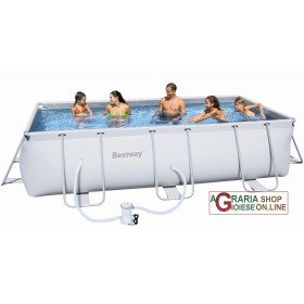 BESTWAY PISCINA CON TELAIO AUTOPORTANTE CON POMPA FILTRANTE CM. 404x201x100h. MOD. 56251 BESTWAY PISCINA CON TELAIO AUTOPORTANTE CON POMPA FILTRANTE CM.