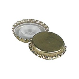 TAPPI CORONA ORO CON BIDUL mm. 26 PZ. 100 TAPPI CORONA ORO CON BIDUL mm. 26 PZ. 100