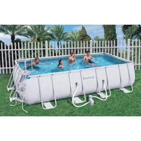 BESTWAY 56466 PISCINA CON TELAIO COMPLETA CM. 549X274X122h. BESTWAY 56466 PISCINA CON TELAIO COMPLETA CM. 549X274X122H