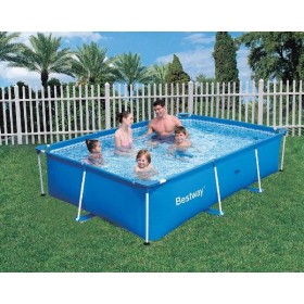 BESTWAY 56082 PISCINA CON TELAIO CON POMPA CM.399X211X81h. BESTWAY 56082 PISCINA CON TELAIO CON POMPA CM.399X211X81h.