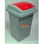 TATA BIDONE RECYCLING LT. 50 ROSSO