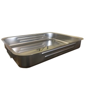 Teglia rettangolare cm 35x25 h cm 7 in inox 18/10 maniglie snodabili  Professionale Pinti