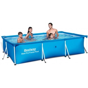 BESTWAY 56404 PISCINA CON TELAIO RETTANGOLARE  CM. 300x201x66h. BESTWAY 56404 PISCINA CON TELAIO RETTANGOLARE  CM. 300x201x66h.