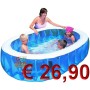 BESTWAY GONFIABILE OVAL CHILDREN'S POOL CM.234x152x51h. MOD.