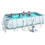 BESTWAY PISCINA POWER STEEL FRAME RETTANGOLARE CM.488x274x122