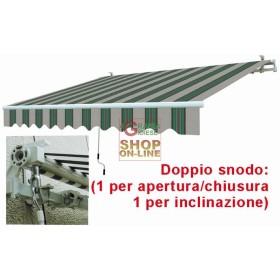 SOLE CORTINA CU CMdin otel retractabil alb verde BRA.395X250