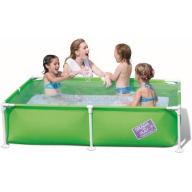 BESTWAY 56218 PISCINA A TELO RETTANGOLARE STEEL PRO FRAME CM. 162.5x35.5h. BESTWAY 56218 PISCINA A TELO RETTANGOLARE STEEL PRO FRAME CM.