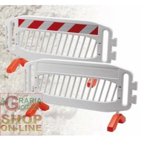TRANSENNA IN PVC BARRIERA IN PLASTICA PER SPARTITRAFFICO CON BANDE RIFRANGENTI TRANSENNA IN PVC BARRIERA IN PLASTICA PER SPARTITRAFFICO CON