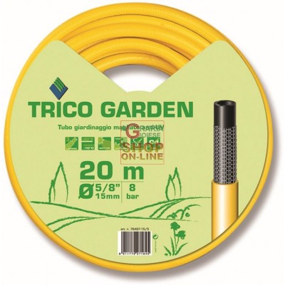 TRICO GARDEN TUB GALBEN NEGRU MT. 20 DIAM. 1/2