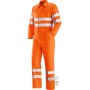 COSTUM V 40% POLIESTER 60% BUMBAC BENZI RETROREFLECTIVE ORANGE