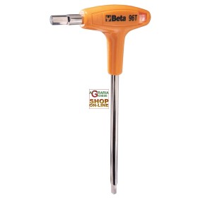 BETA ART 96T/6 CHIAVE MASCHIO ESAGONALE  PIEGATE CON IMPUGNATURA MM. 6 BETA ART 96T/6 CHIAVE MASCHIO ESAGONALE PIEGATE CON IMPUGNATURA