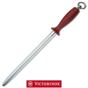 VICTORINOX ACCIAINO PER MACELLAIO TONDO MANICO NERO CM. 30