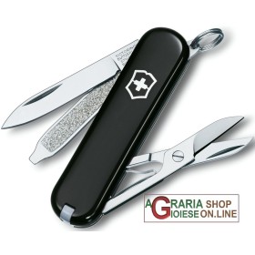 VICTORINOX CLASSIC SD COLTELLINO PORTACHIAVI MULTIUSO COLORE NERO MM. 58 VICTORINOX CLASSIC SD COLTELLINO PORTACHIAVI MULTIUSO COLORE