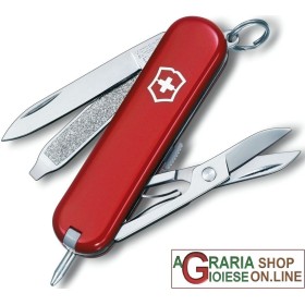 VICTORINOX CLASSIC SIGNATURE COLTELLINO PORTACHIAVI MULTIUSO ROSSO MM. 58 VICTORINOX CLASSIC SIGNATURE COLTELLINO PORTACHIAVI MULTIUSO