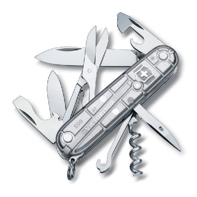 VICTORINOX CLIMBER SILVER TECH TRASPARENTE