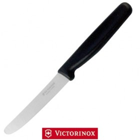 VICTORINOX COLTELLO TAVOLA LISCIO MANICO NERO VICTORINOX COLTELLO TAVOLA LISCIO MANICO NERO
