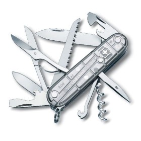 VICTORINOX TRANSPARENTĂ HUNTSMAN SILVER TECH VICTORINOX TRANSPARENTĂ HUNTSMAN SILVER TECH