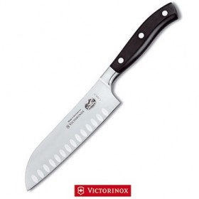 VICTORINOX SANTOKU FORGED LAMA din oțel inoxidabil cu FAGURE de miere 17 CM. VICTORINOX SANTOKU FORGED LAMA din oțel inoxidabil cu FAGURE de