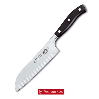 VICTORINOX SANTOKU FORGED LAMA din oțel inoxidabil cu FAGURE de