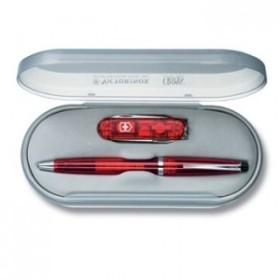 VICTORINOX SET CROSS SOLO TRANSLUCID ROȘU CU MULTIFUNCȚIONAL 0.6223 VICTORINOX SET CROSS SOLO TRANSLUCID ROȘU CU MULTIFUNCȚIONAL