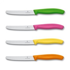 VICTORINOX SET DE 4 CUȚITE ONDULATE COLORATE VICTORINOX SET DE 4 CUȚITE ONDULATE COLORATE