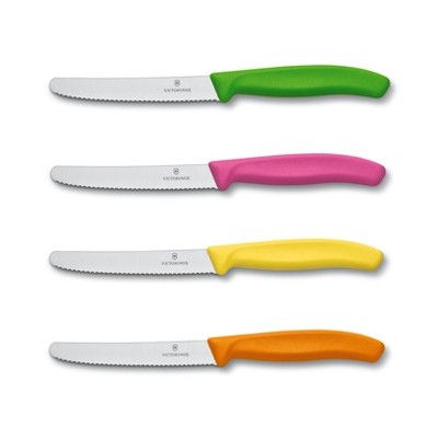 VICTORINOX SET DE 4 CUȚITE ONDULATE COLORATE