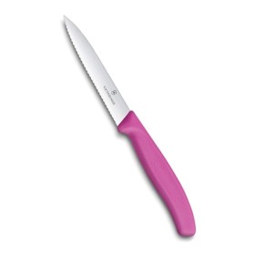 VICTORINOX SPELUCCHINO L din otel inoxidabil ondulatAMA MANICO ROSA VICTORINOX SPELUCCHINO L din otel inoxidabil ondulatAMA MANICO