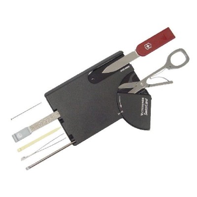 VICTORINOX SWISSCARD NEGRU-ROSU