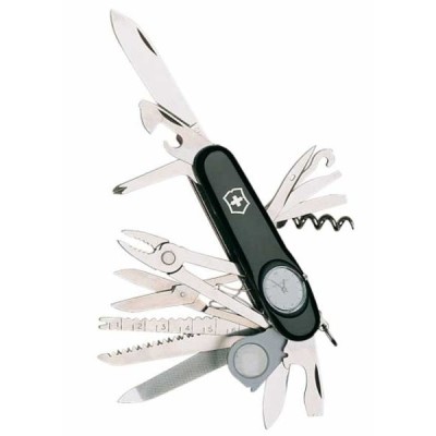 VICTORINOX SWISSCHAMP GUANCE NERE CON OROLOGIO