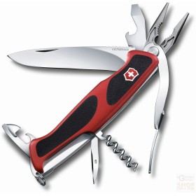 VICTORINOX WENGER RANGERGRIP 74 GUANCIALI ROSSE NERE COLTELLO