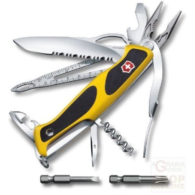 VICTORINOX WENGER BOATSMAN RANGERGRIP GALBEN PERNE NEGRE MM.