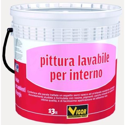 VIGOR PITTURA MURALE LAVABILE PER INTERNO BIANCO LT. 4