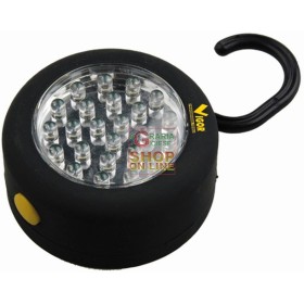 VIGOR TORCIA A LED CIRCLE CON GANCIO 24 LED VIGOR TORCIA A LED CIRCLE CON GANCIO 24 LED