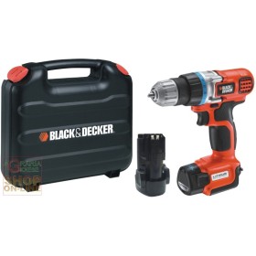 BLACK AND DECKER TRAPANO AVVITATORE A BATTERIA A LITIO EGBL108KB-QW BLACK AND DECKER TRAPANO AVVITATORE A BATTERIA A LITIO