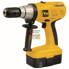VIGOR TRAPANO AVVITATORE CON PERCUSSIONE A BATTERIA VTB 24V